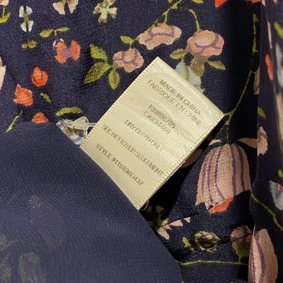 ☘️5 for $40☘️ Rebecca Taylor Floral Silk Dress Size 0 - Picture 13 of 16